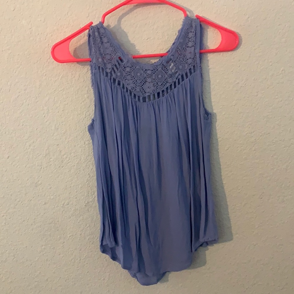 Periwinkle Flowy Tank